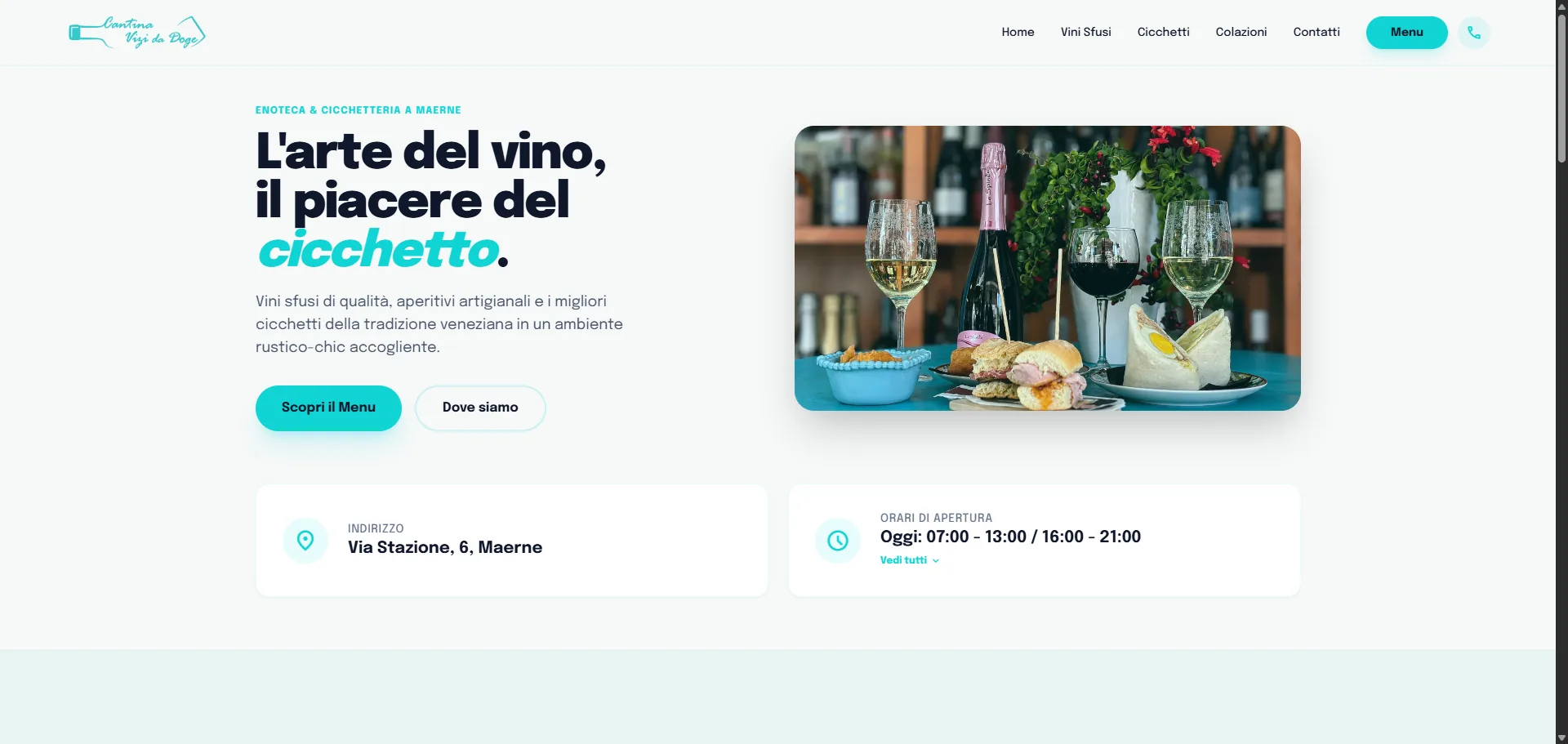 Cantina Vizi da Doge - screenshot progetto 1