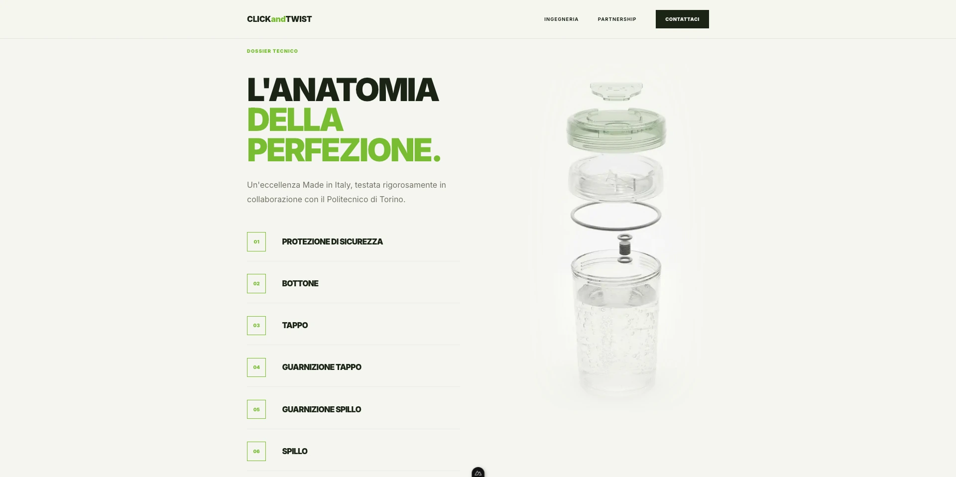 CLICKandTWIST - screenshot progetto 1