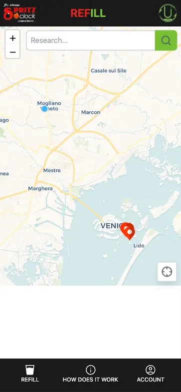 Glass Refill - screenshot progetto 1