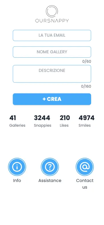 OURSNAPPY - screenshot progetto 1