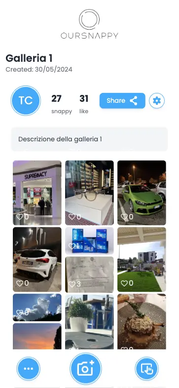 OURSNAPPY - screenshot progetto 2
